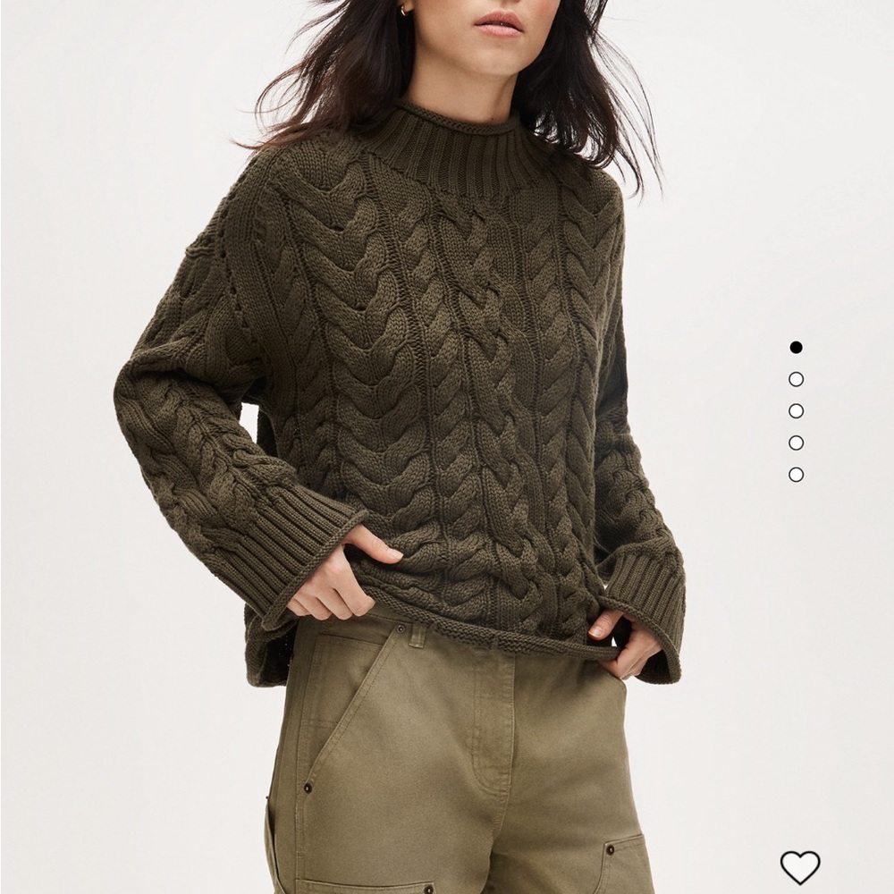 J. Crew roll neck Sweater in woodland brush